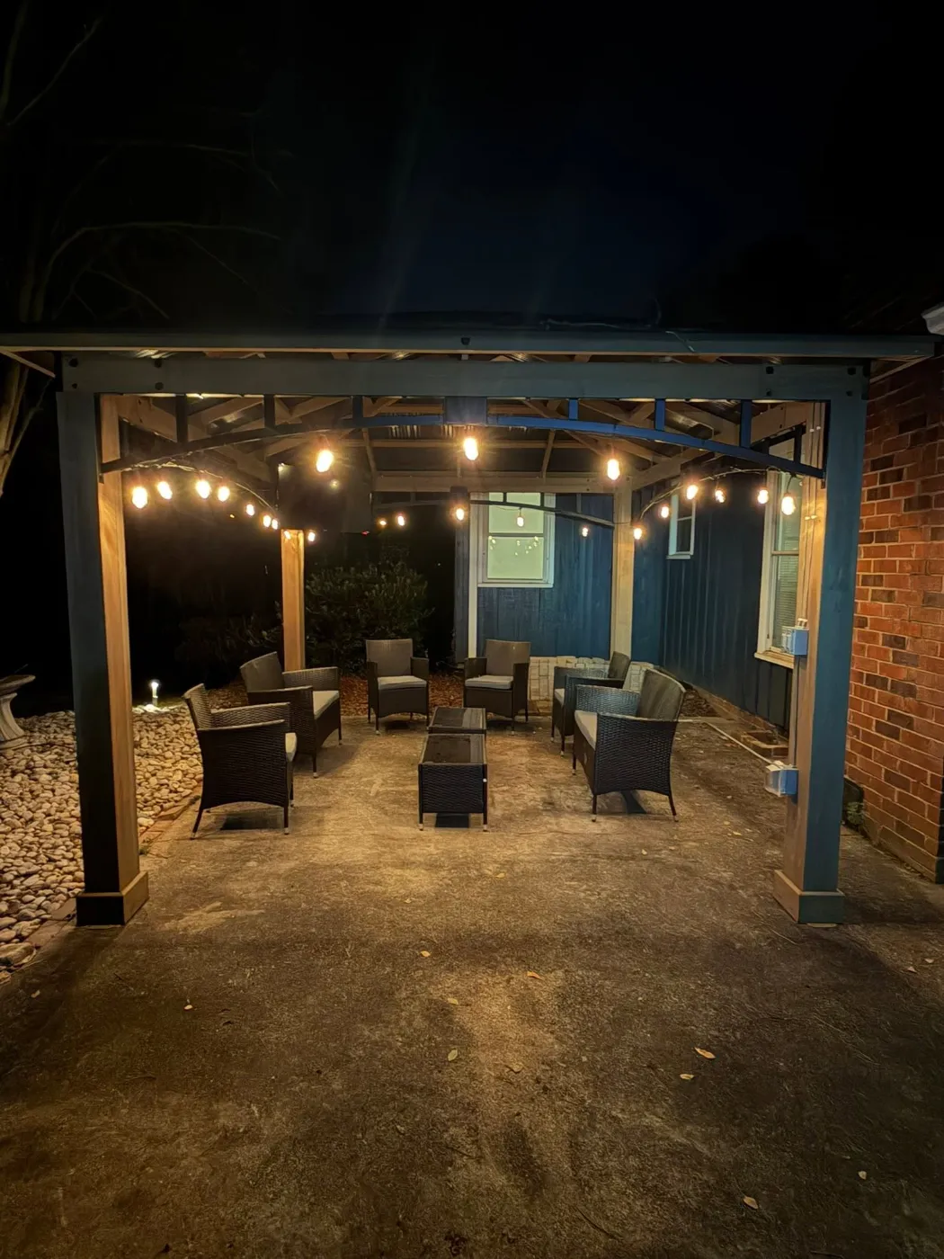 Patio lighting for long evenings outside by Home Tech Solutions