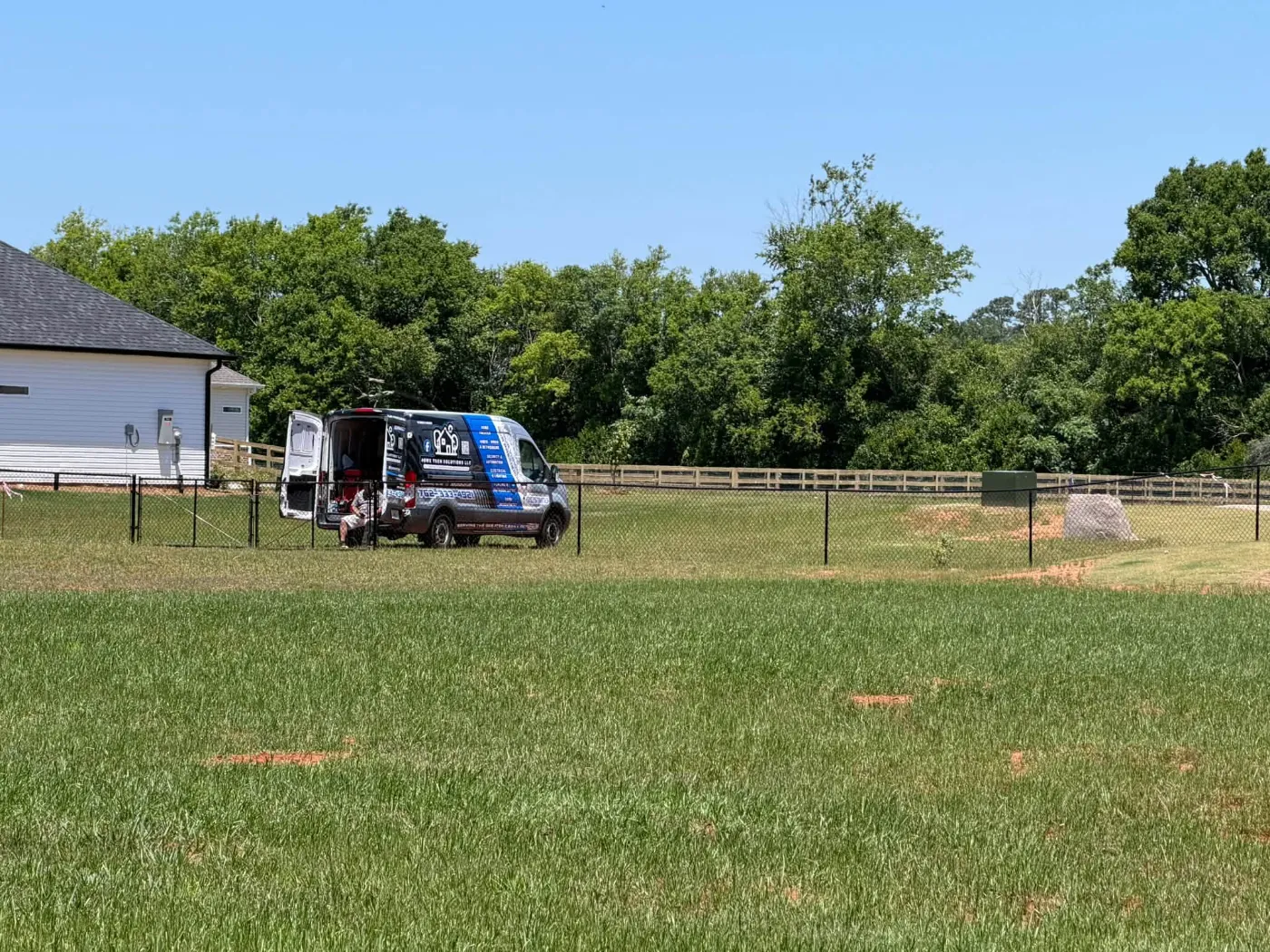 Fencing and yard work by Home Tech Solutions