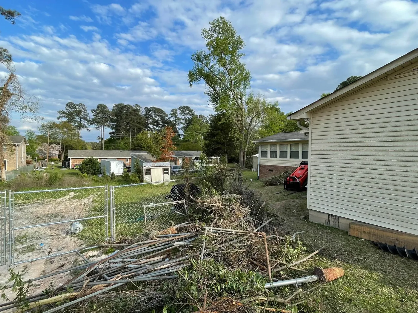 Fencing and yard work by Home Tech Solutions