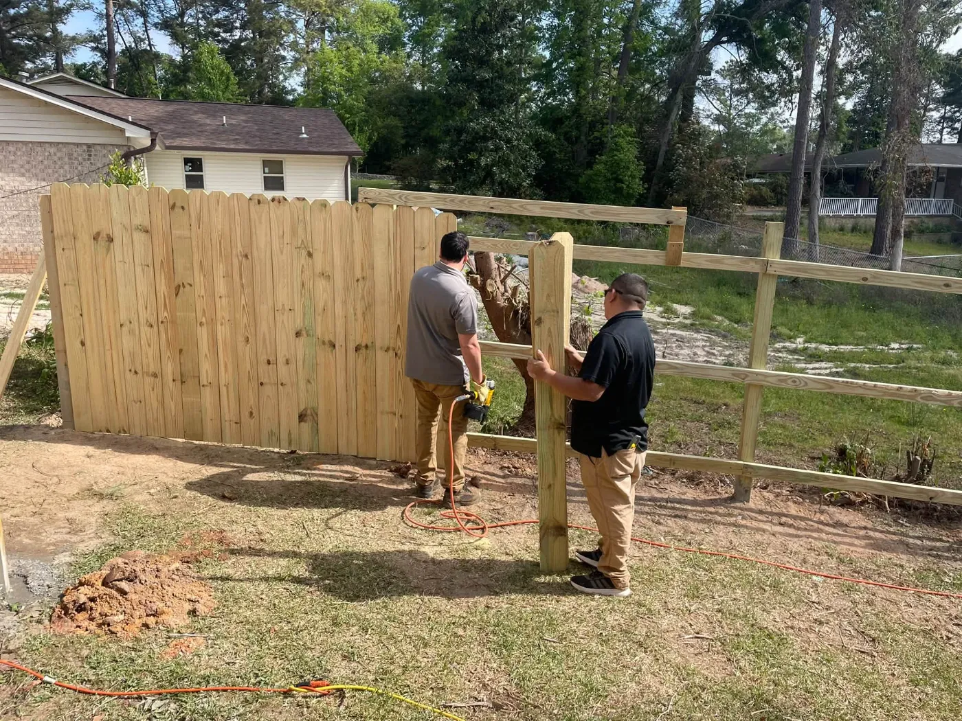 Fencing and yard work by Home Tech Solutions