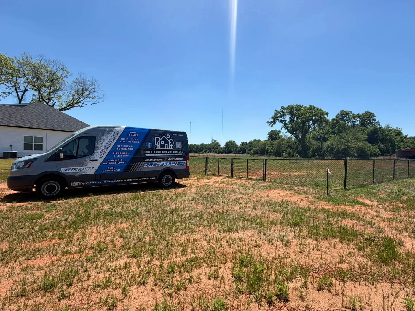 Fencing and yard work by Home Tech Solutions
