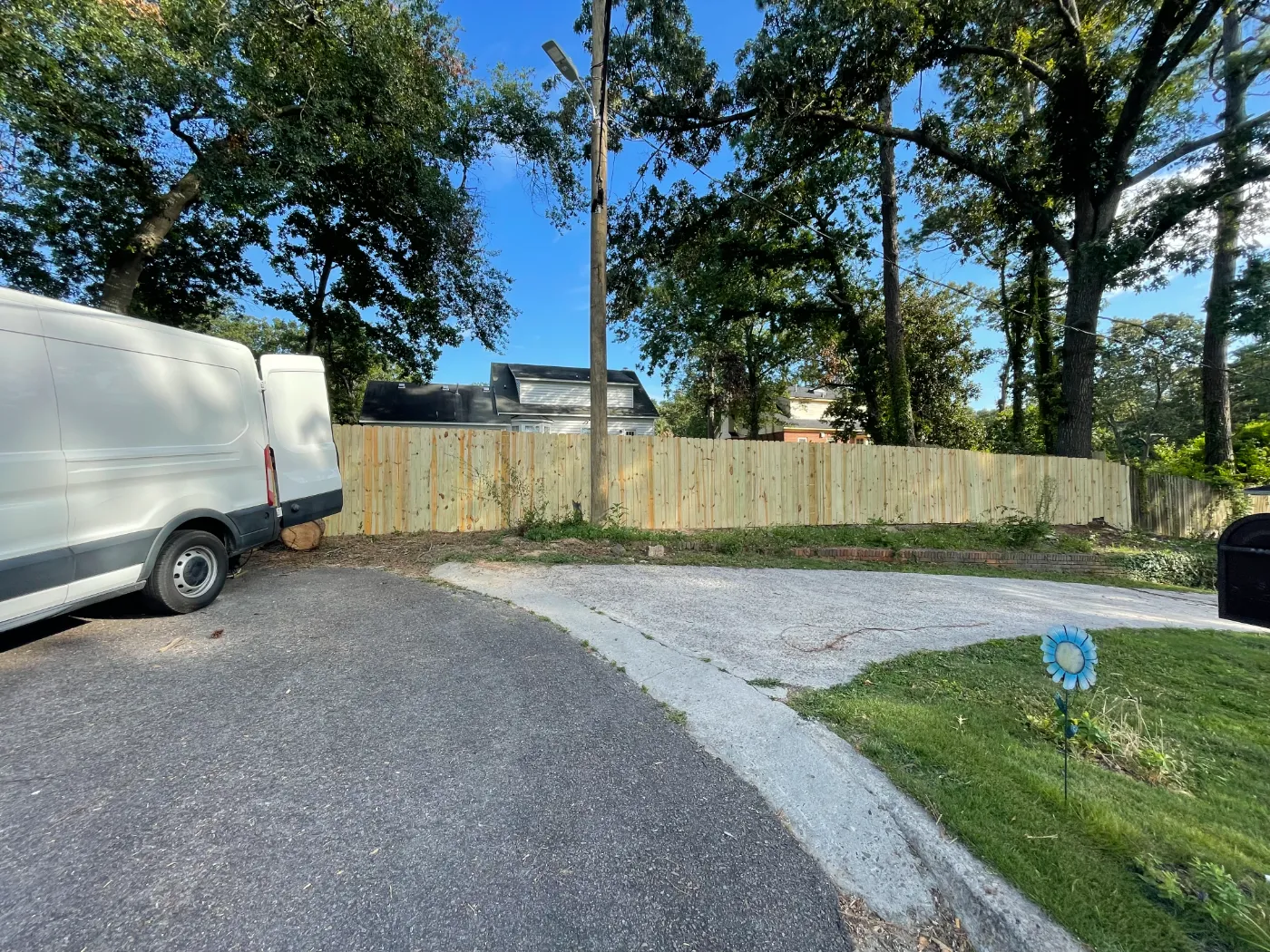 Fencing and yard work by Home Tech Solutions
