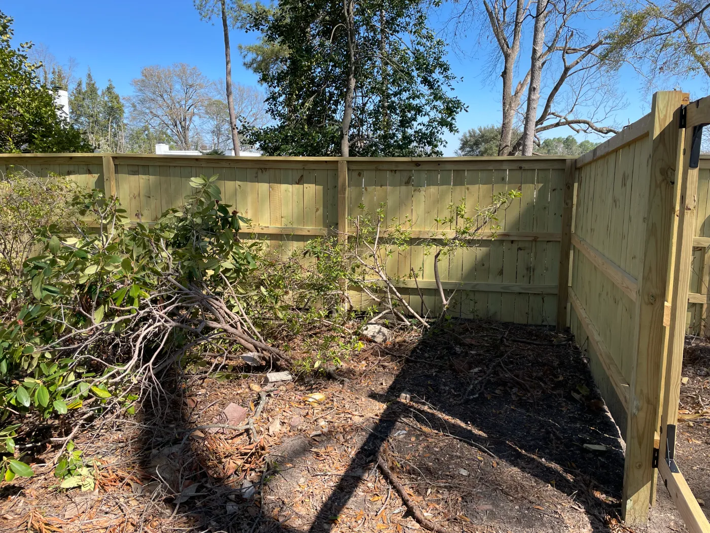 Fencing and yard work by Home Tech Solutions