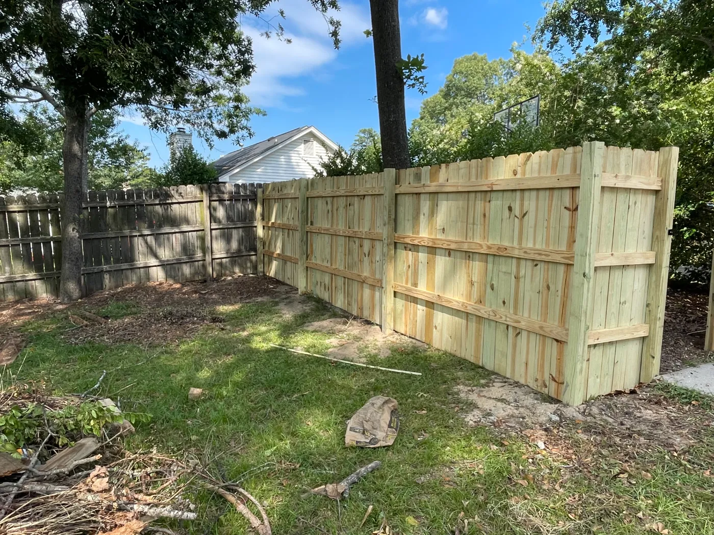 Fencing and yard work by Home Tech Solutions