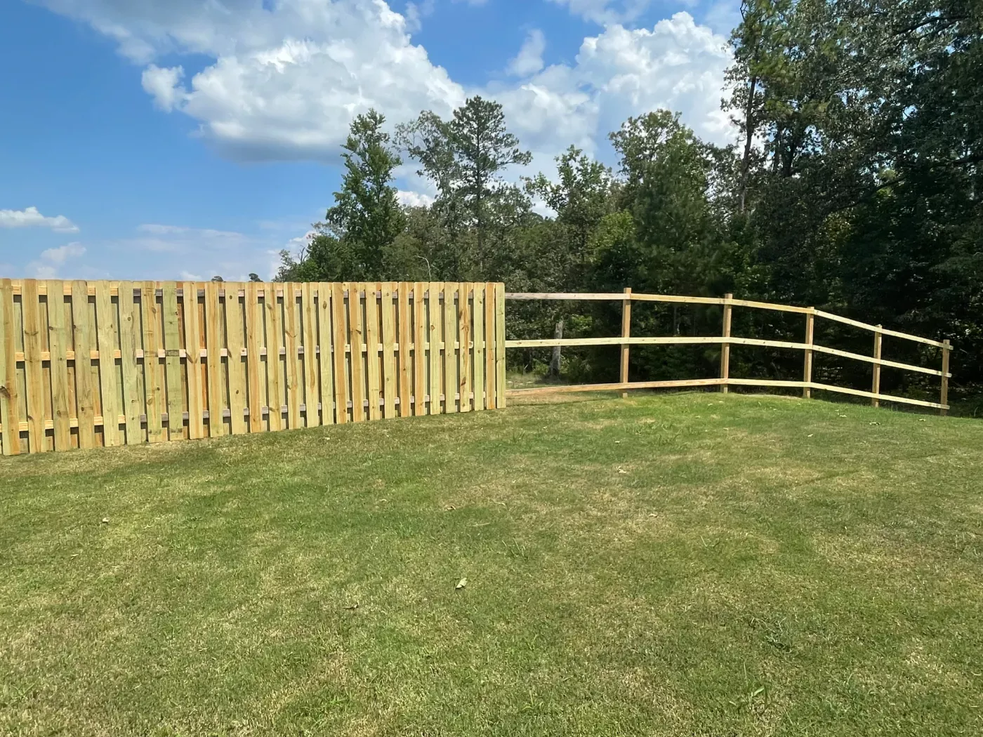 Fencing and yard work by Home Tech Solutions