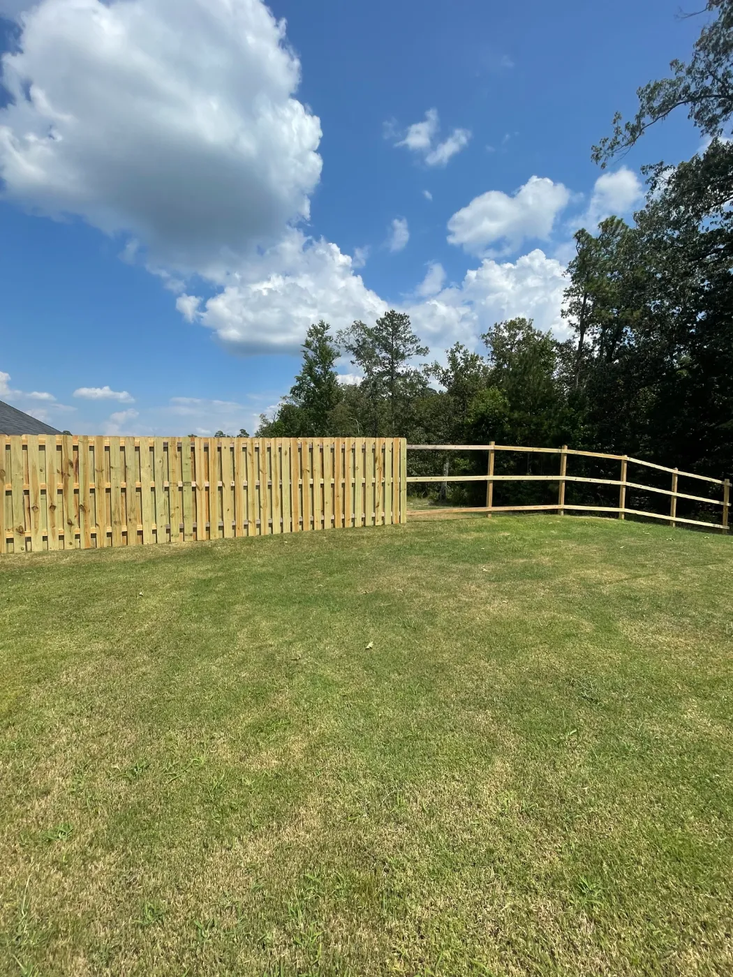 Fencing and yard work by Home Tech Solutions